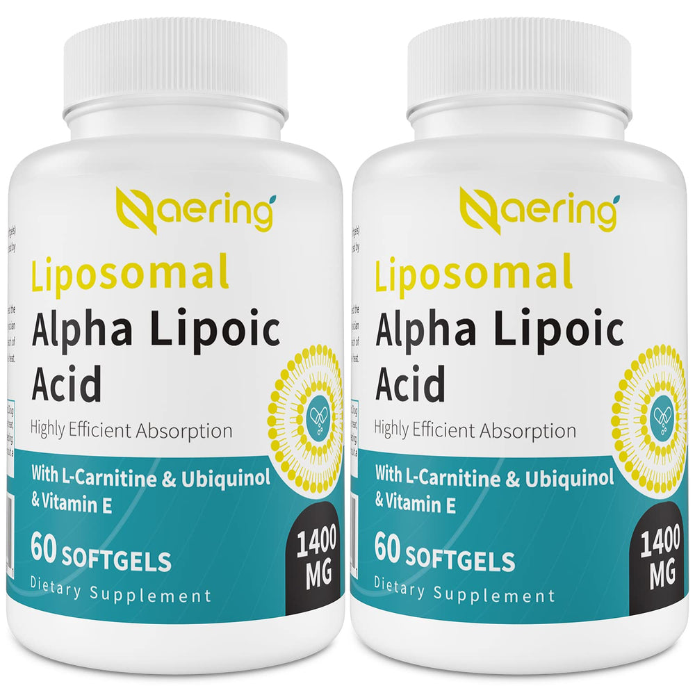 Naering liposomal alpha lipoic acid bottle highlighting high-dose antioxidant support