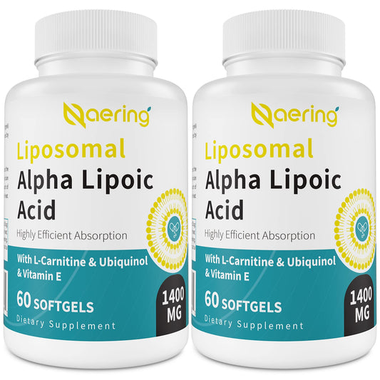 Naering liposomal alpha lipoic acid bottle highlighting high-dose antioxidant support