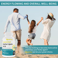 Naering liposomal alpha lipoic acid vitamin E and CoQ10 closeup