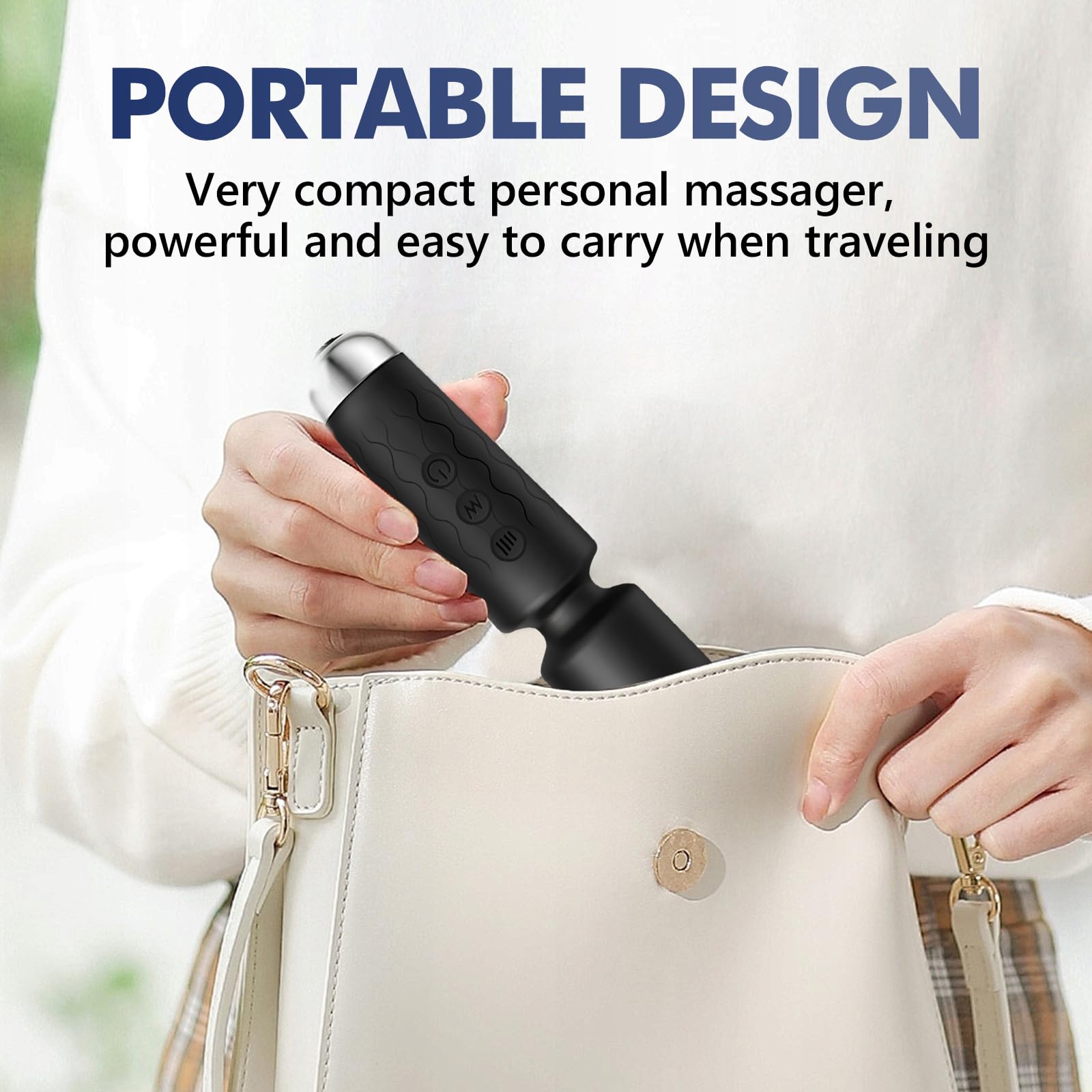 Naetxoa waterproof silicone massager surface ready for shower or rinse after use