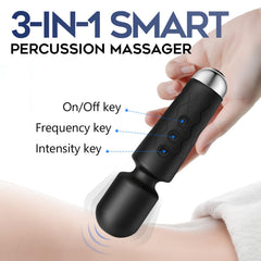 Naetxoa waterproof handheld massager silicone texture emphasizes hygiene and ease of cleaning