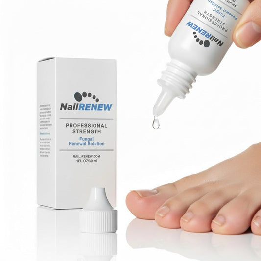NailRENEW antifungal application on a clean toenail delivering targeted action.