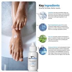 NailRENEW Tolnaftate delivered under the nail bed reaches the infection source.