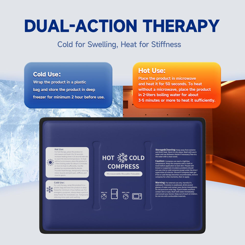 Najudok Gel Soft Ice Pack with adjustable straps for targeted joint relief.