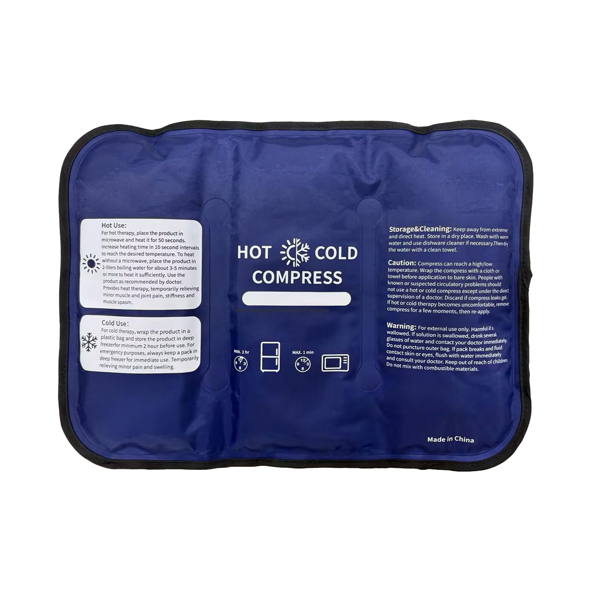 Najudok Gel Soft Ice Pack applied to knee with secure strap for targeted relief.