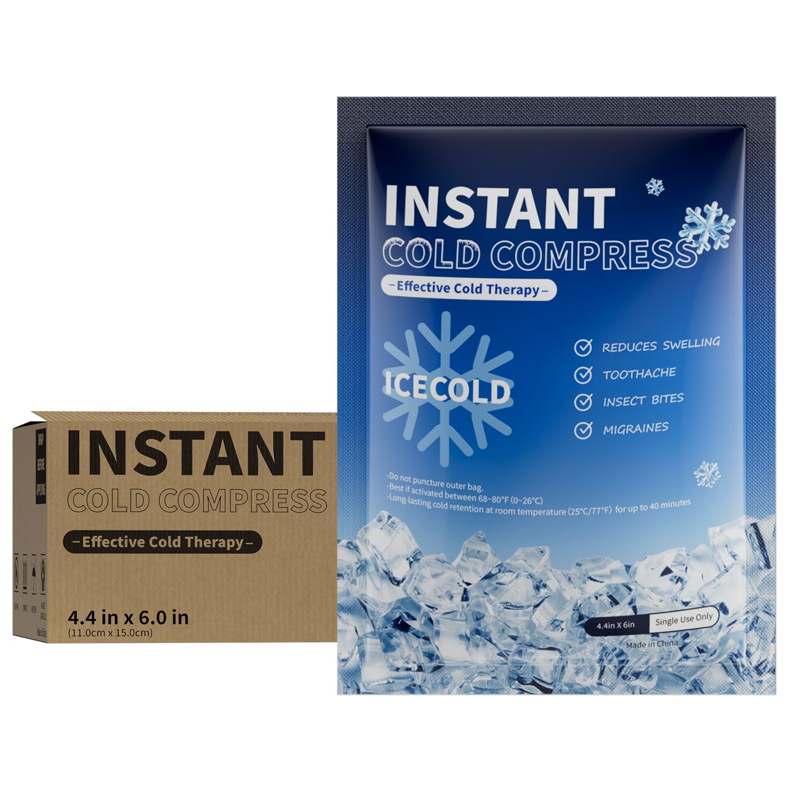Najudok Instant Ice Pack supports post-exercise recovery and minor injuries.