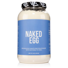 NAKED egg white protein powder bottle for a high-protein shake option