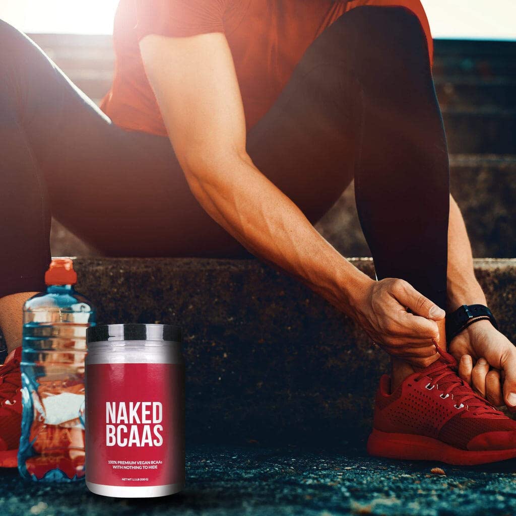 Athlete using Naked BCAAs during training for steady energy and recovery.