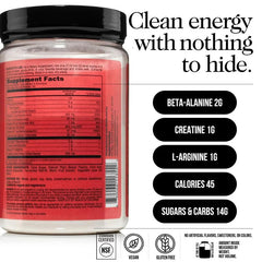 NAKED Cherry Lime Energy ingredients panel highlights high-quality nutrients.