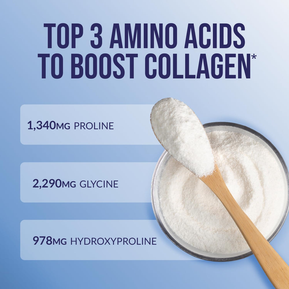 NAKED Collagen Peptides scoop shown beside the jar for easy measurement.