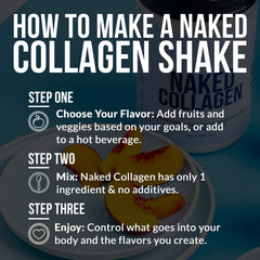 NAKED Collagen Stick Packs shake-friendly formula suits smoothies and beverages.