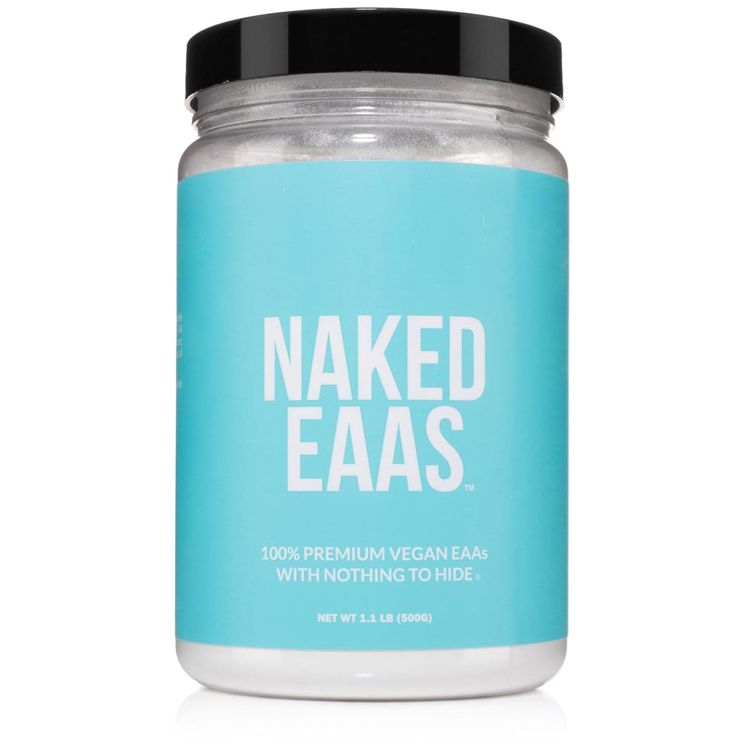 NAKED EAAs powder dispense for quick pre-workout mix.