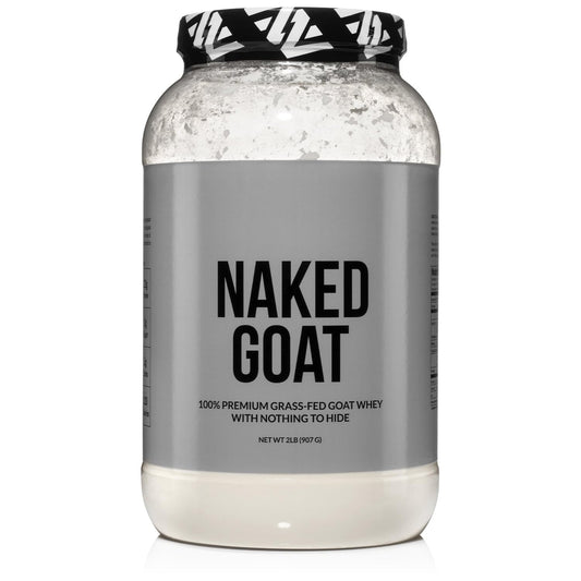 NAKED Goat whey protein bag front with single-ingredient formula