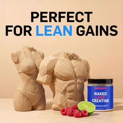 Athletic setting featuring NAKED Lean Creatine HCl for strength-focused use.