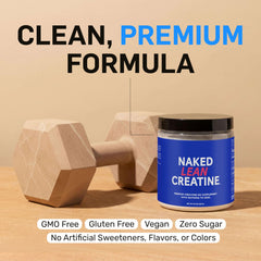 NAKED Lean Creatine HCl Powder used before workouts for potential strength and endurance.