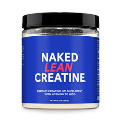 NAKED Lean Creatine HCl Powder bottle with hydration-friendly formula and clean label.