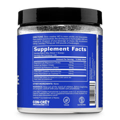 NAKED Lean Creatine HCl Powder showing clean ingredients and no artificial additives.