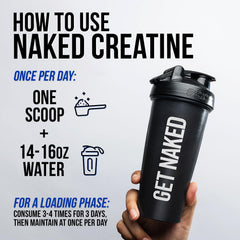 NAKED lemon lime creatine ready to mix before workouts