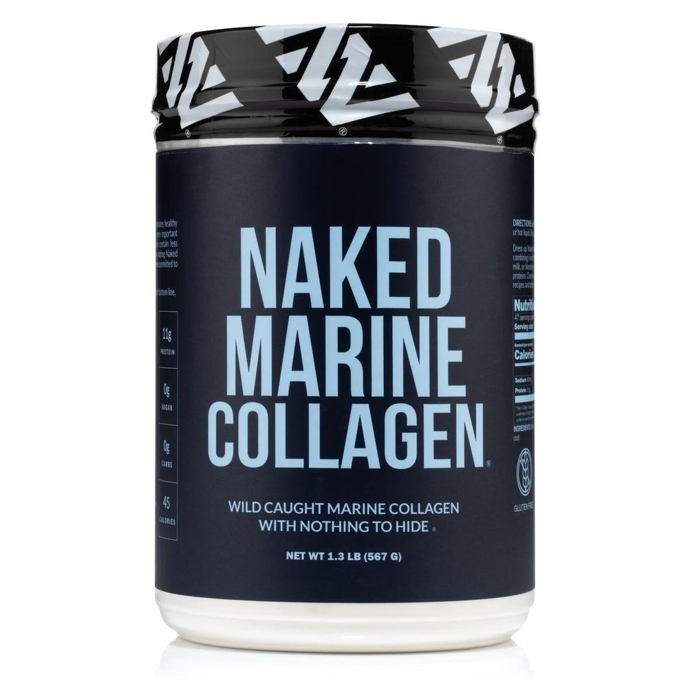 NAKED Marine Collagen powder tub, daily protein support.