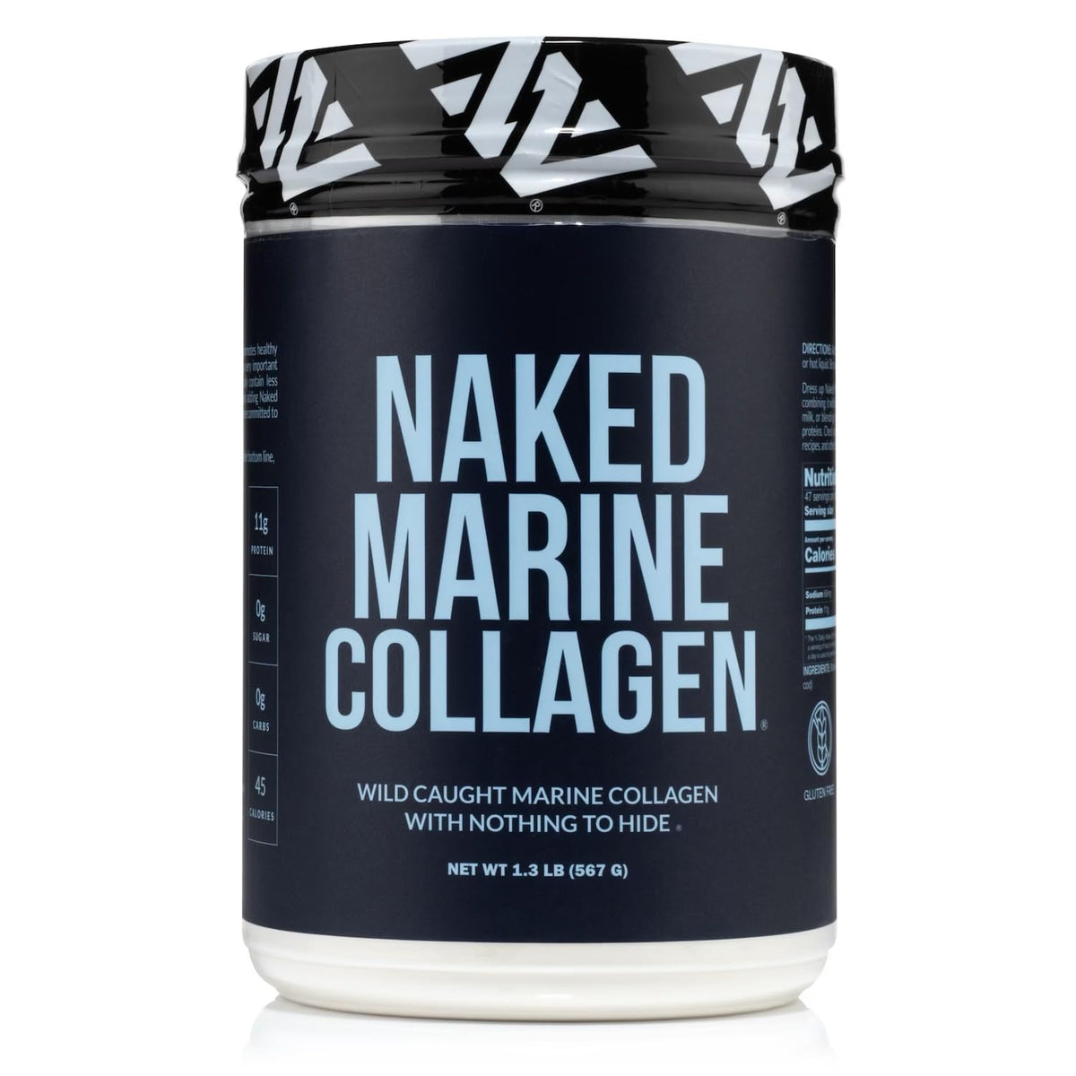 NAKED Marine Collagen powder tub, daily protein support.