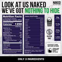 NAKED Mass serving ideas promote smoothies and bars for convenient calorie boosts.