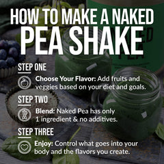 NAKED Pea dairy-free icon highlighting dairy-free protein option