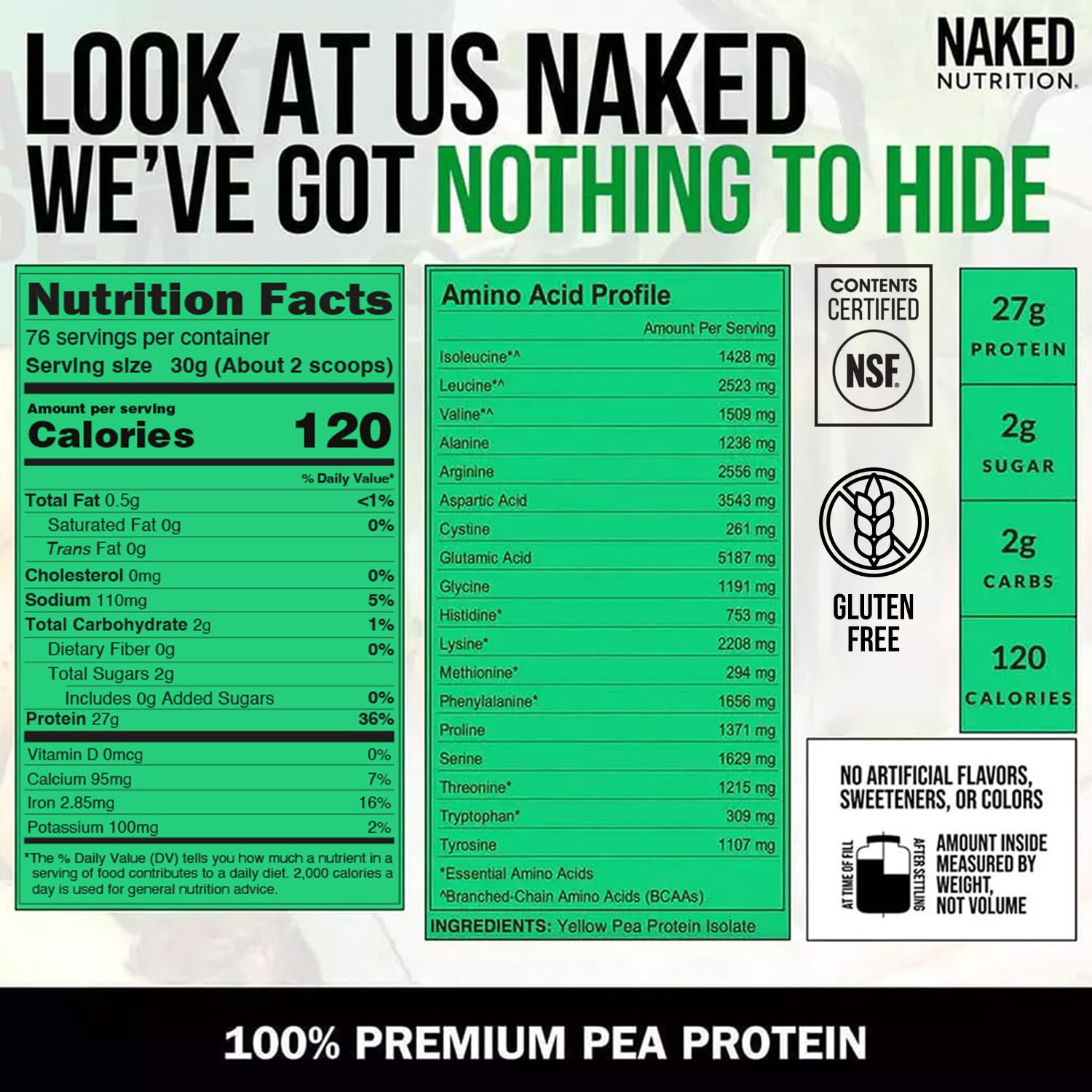 NAKED Pea shake cup for easy post-workout mix