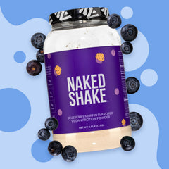 NAKED Shake On-the-go serving setup for convenient plant-based protein