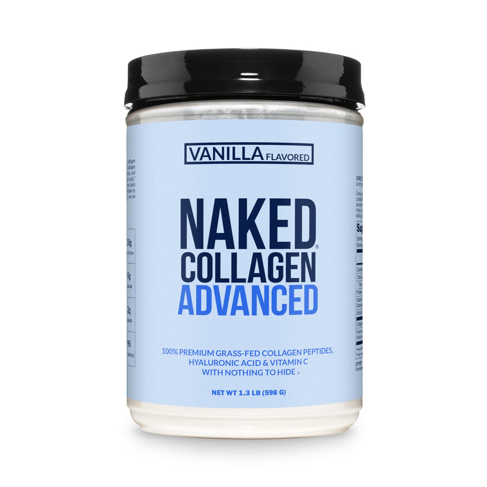NAKED Vanilla Collagen Advanced vanilla scoop: perfect morning protein boost in coffee