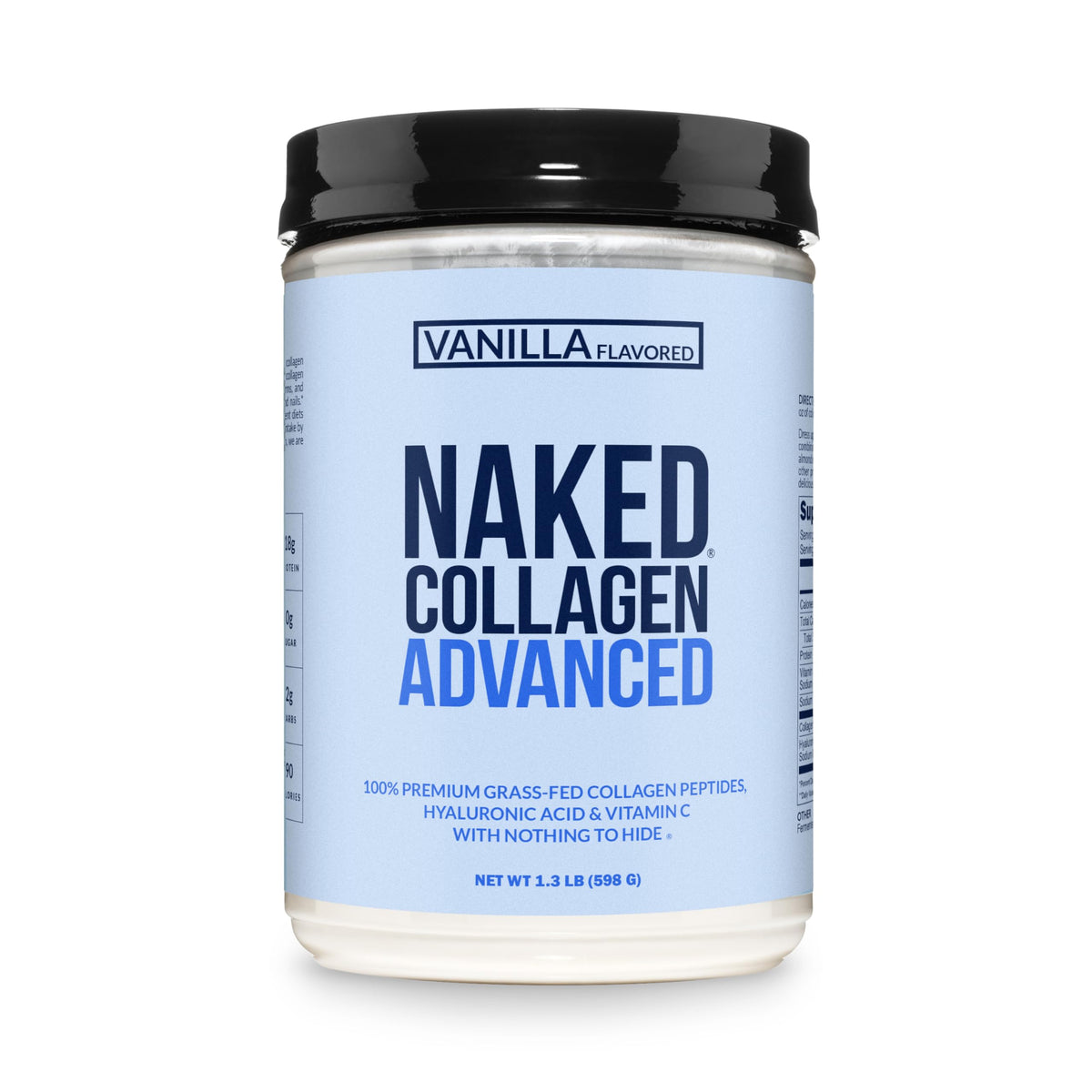 NAKED Vanilla Collagen Advanced vanilla scoop: perfect morning protein boost in coffee