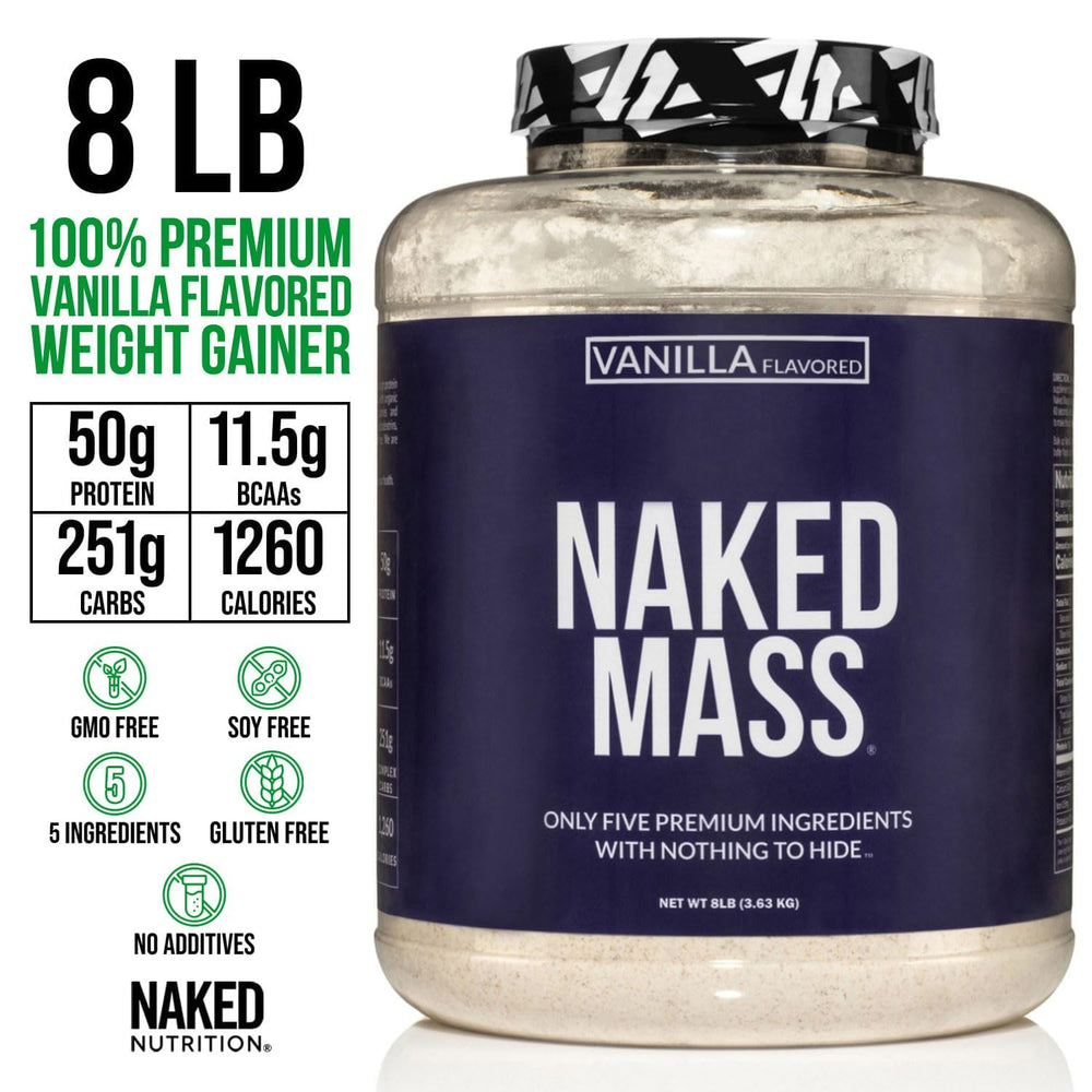 NAKED Vanilla Mass ingredients list highlights natural, clean components