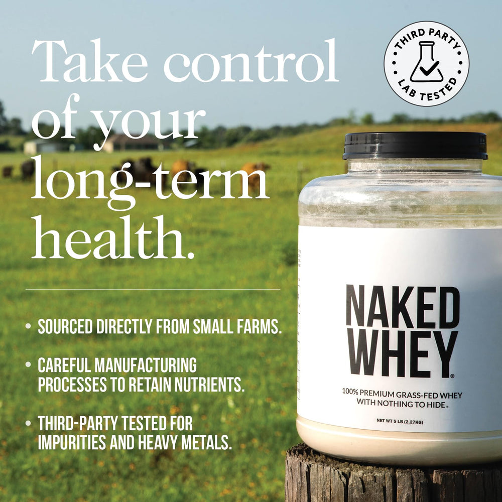 NAKED Vanilla Whey shaker ready for a smooth, creamy protein shake.