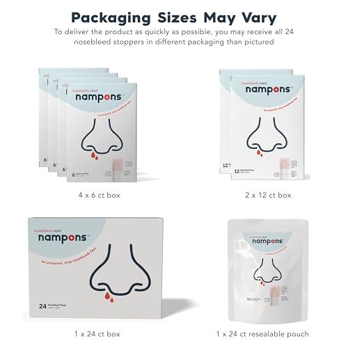 Nampons OTC safe option for nosebleeds