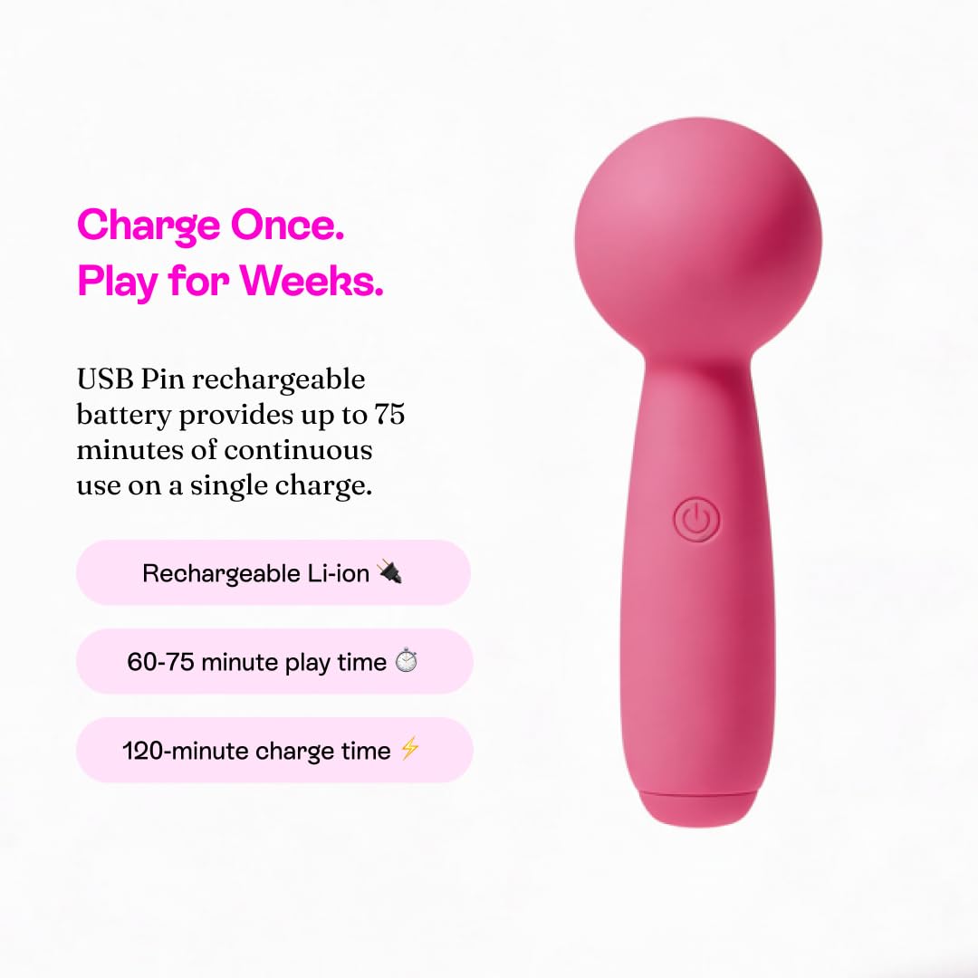 Nancy Hello Nancy Massager USB rechargeable for quiet use anywhere.