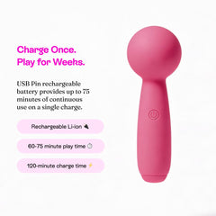 Nancy Hello Nancy Massager USB rechargeable for quiet use anywhere.