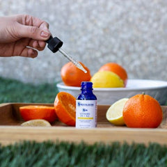 Nanoceutical Solutions Ingredient list closeup notes non-GMO and gluten-free status.