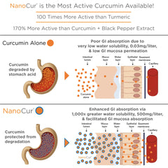 Nanocur label refresh design on premium packaging.