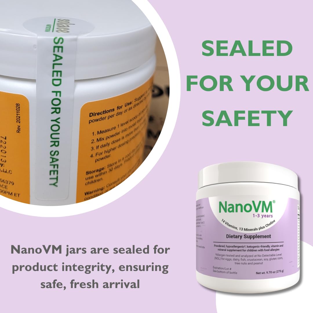 NanoVM easy-mix powder blended into purees or puddings.