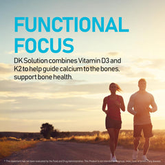 NANOWELL DK Solution bottle pour illustrating easy daily intake.