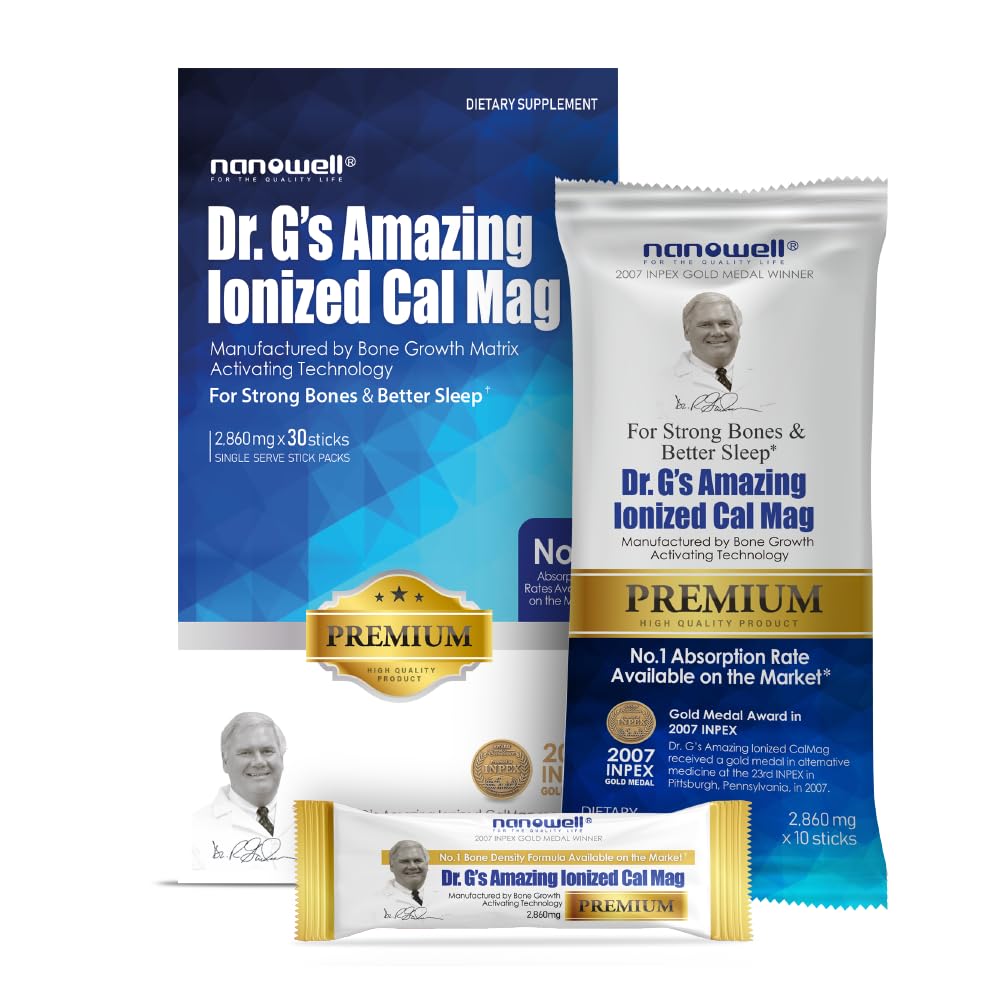 NANOWELL Dr. G's ionized Cal Mag stick dissolving for fast absorption.