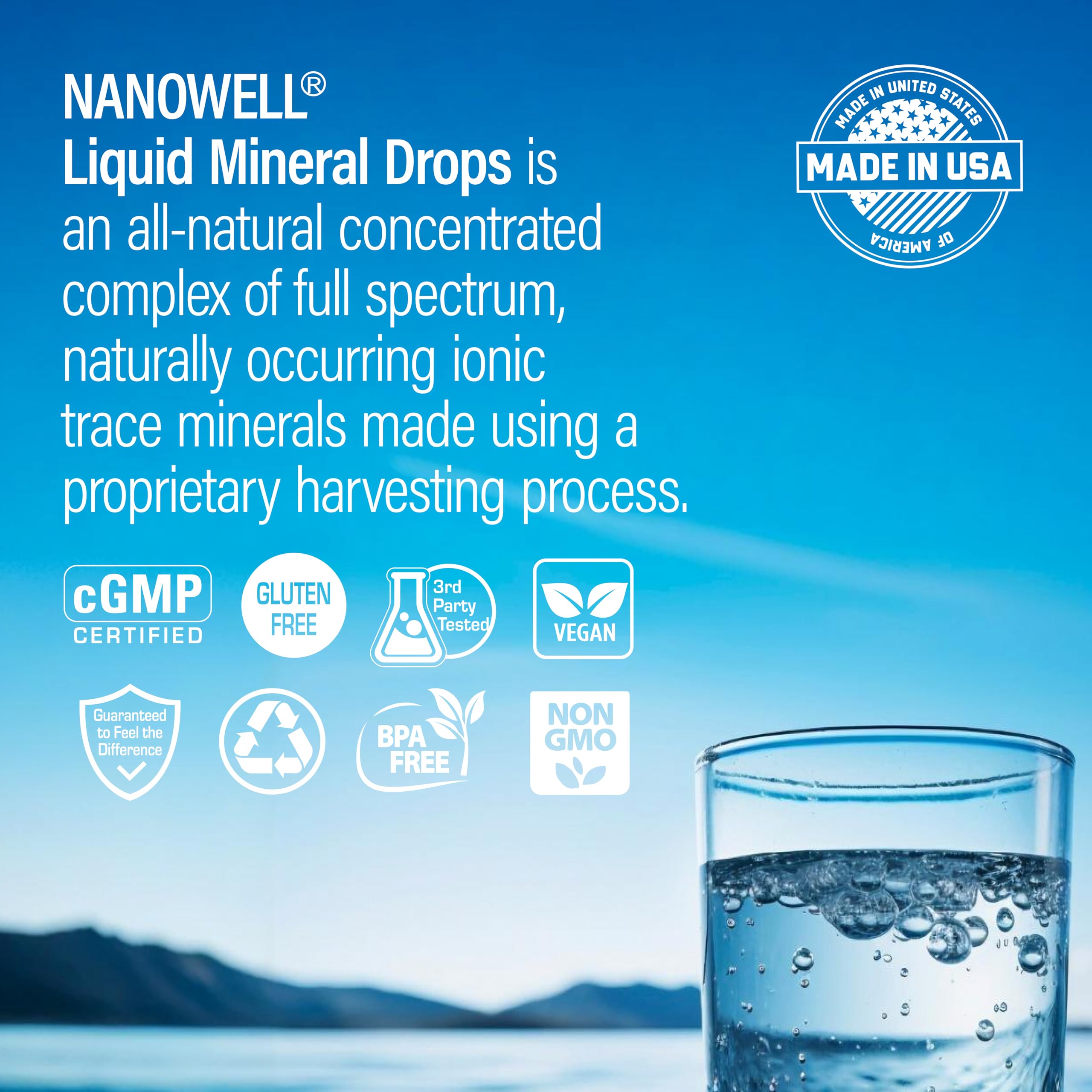 Three-bottle Nanowell set on counter indicating a long-term supply
