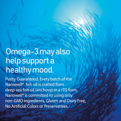 NANOWELL Red Omega-3 astaxanthin close-up, illustrating antioxidant support