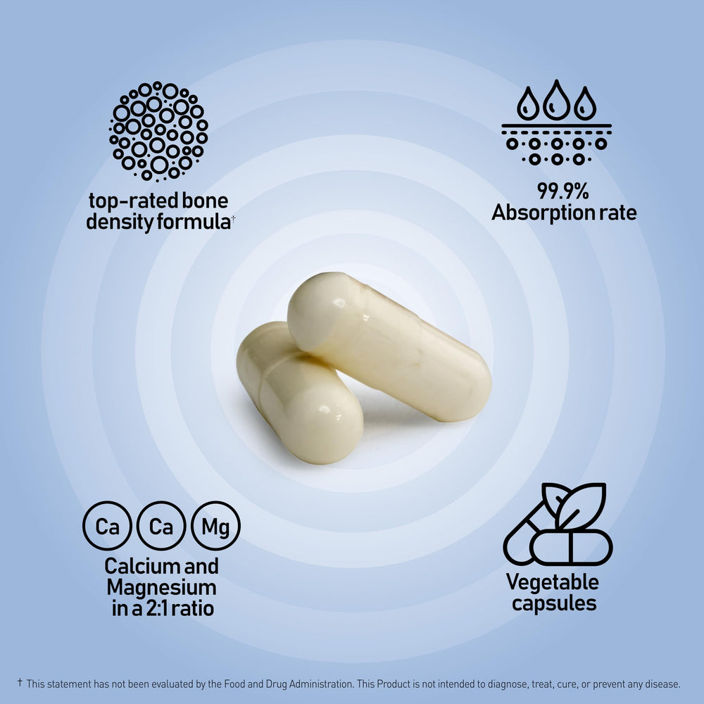 Nanowell iBone Cal Mag 2:1 ratio promotes mineral uptake.