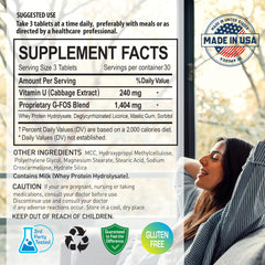 NANOWELL Vitamin U cabbage extract label indicating stomach lining support