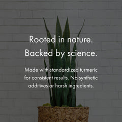 NAOMI bottle with glass of water suggests easy daily use.