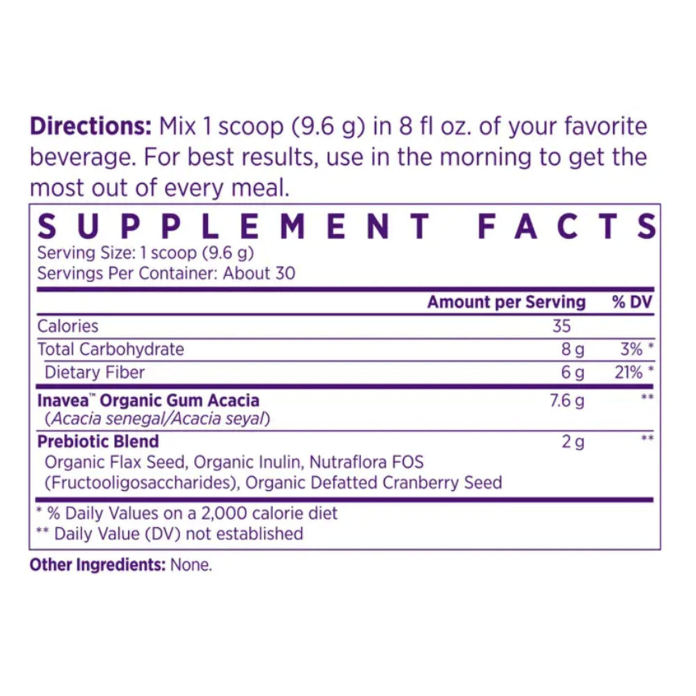 NAOMI Gentle Fiber powder dissolves smoothly in water for a gentle sip