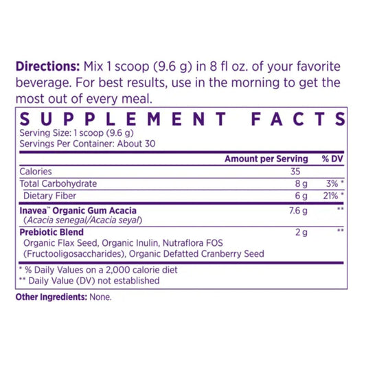 NAOMI Gentle Fiber powder dissolves smoothly in water for a gentle sip