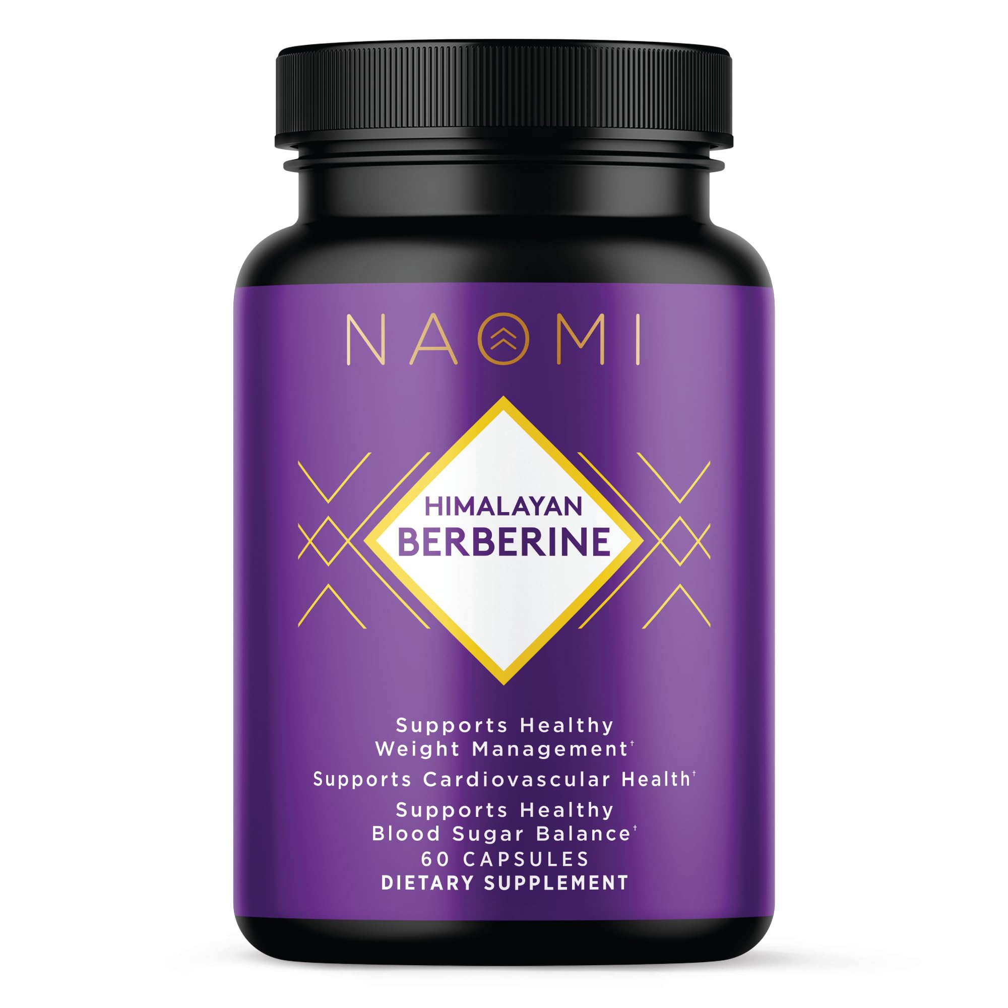 NAOMI Himalayan Berberine 500mg bottle shown for daily metabolic support