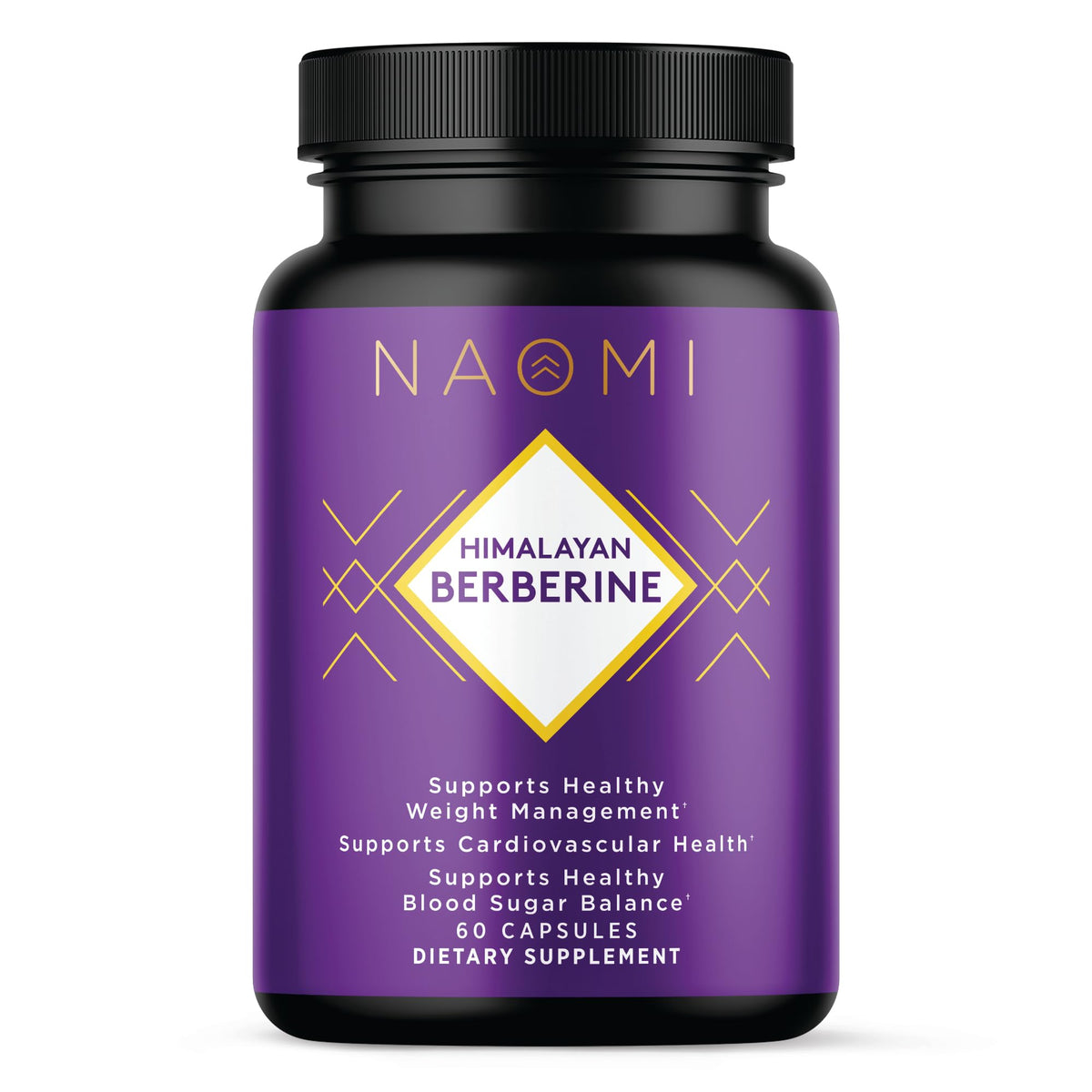 NAOMI Himalayan Berberine 500mg bottle shown for daily metabolic support