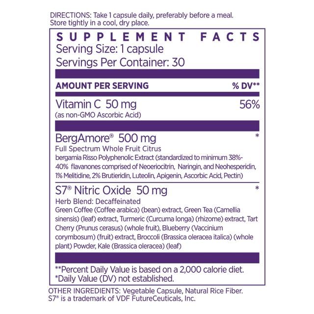 NAOMI Bergamot Plus packaging with cardiologist-developed formula